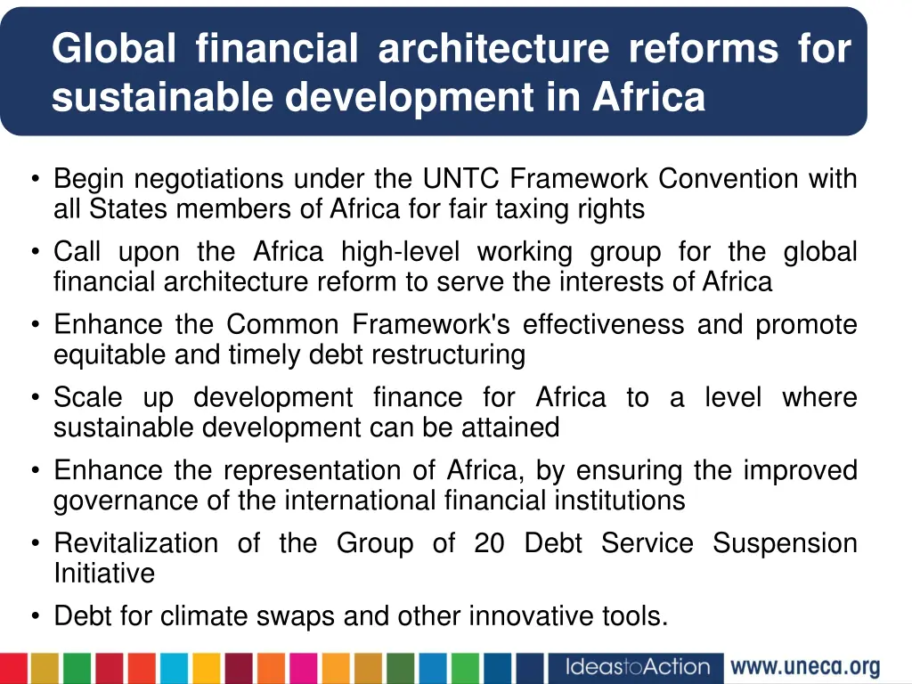 global financial architecture reforms