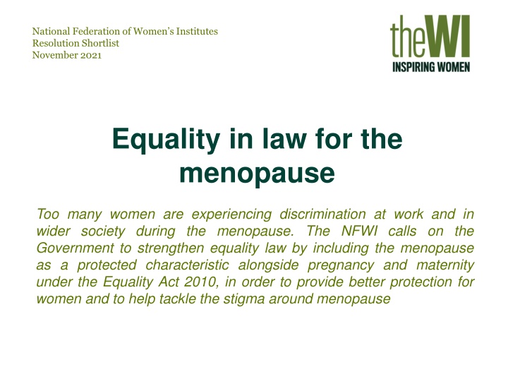national federation of women s institutes