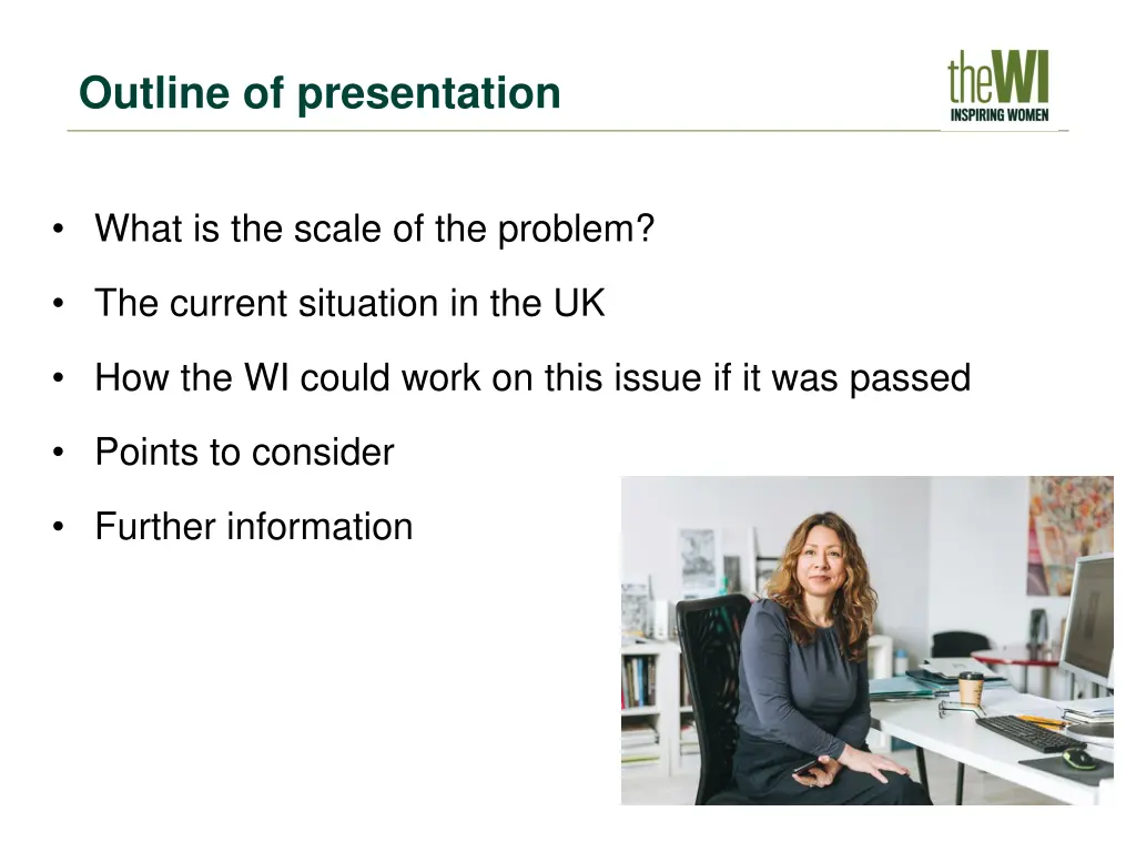 outline of presentation