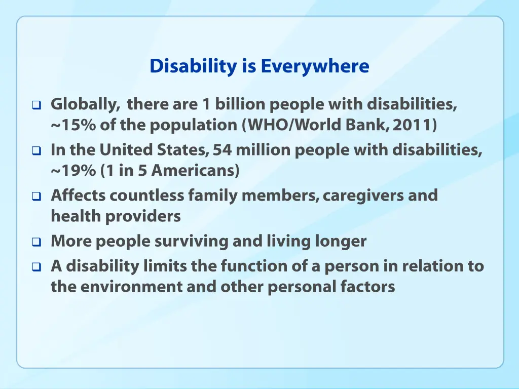 disability is everywhere