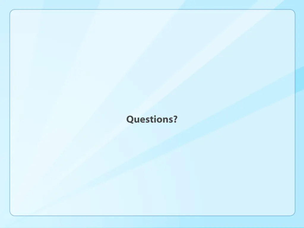 questions