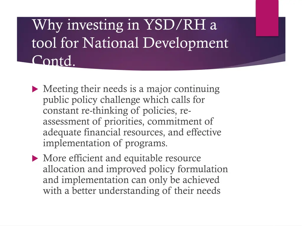 why investing in ysd rh a tool for national 2