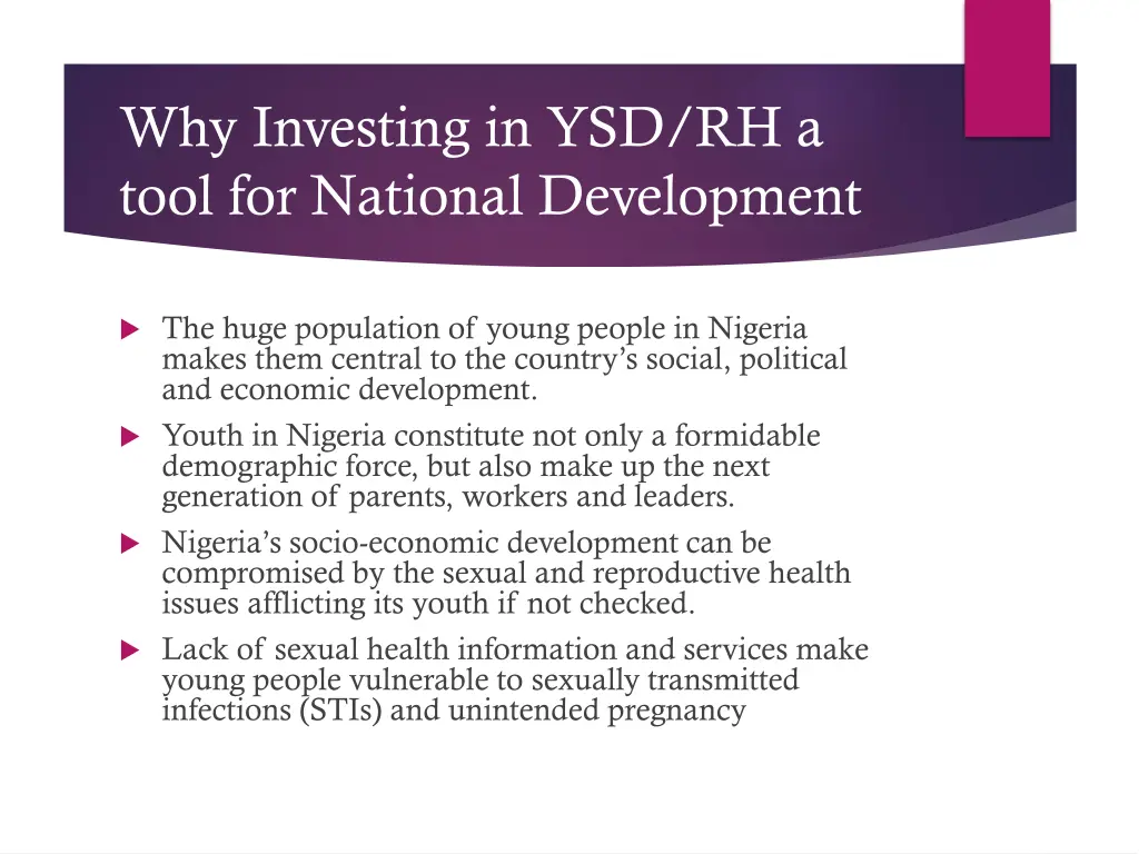 why investing in ysd rh a tool for national