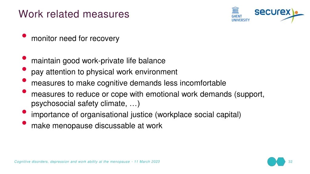 work related measures monitor need for recovery