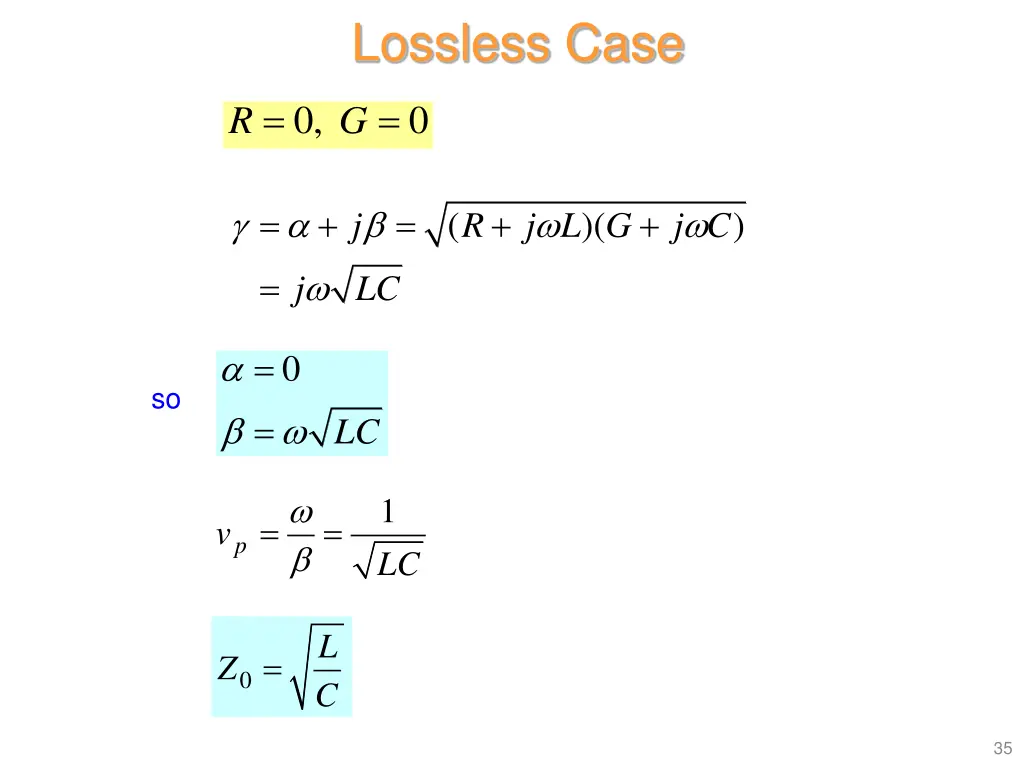 lossless case
