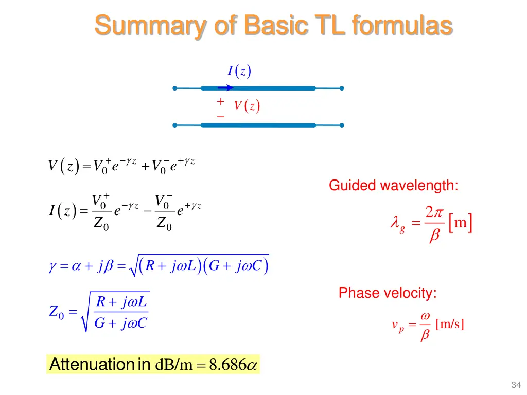 summary of basic tl formulas