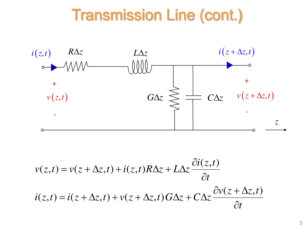 transmission line cont