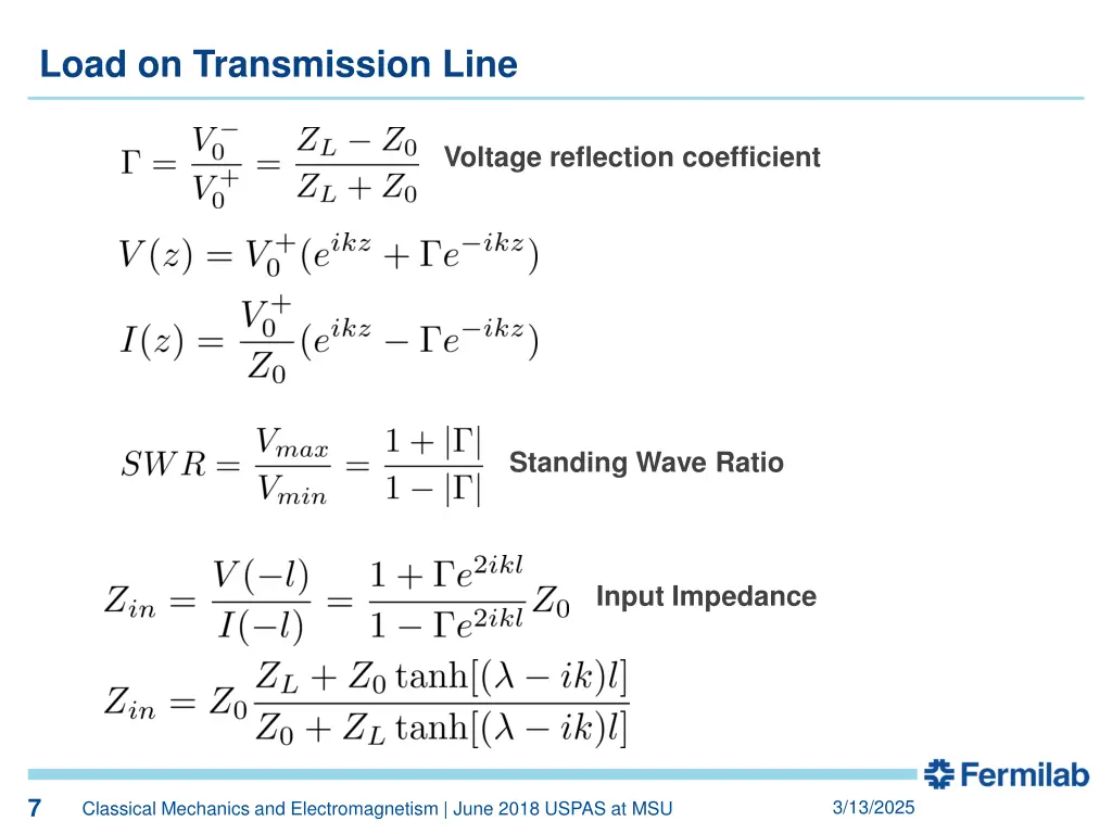 load on transmission line 1