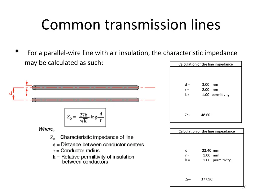 common transmission lines 1