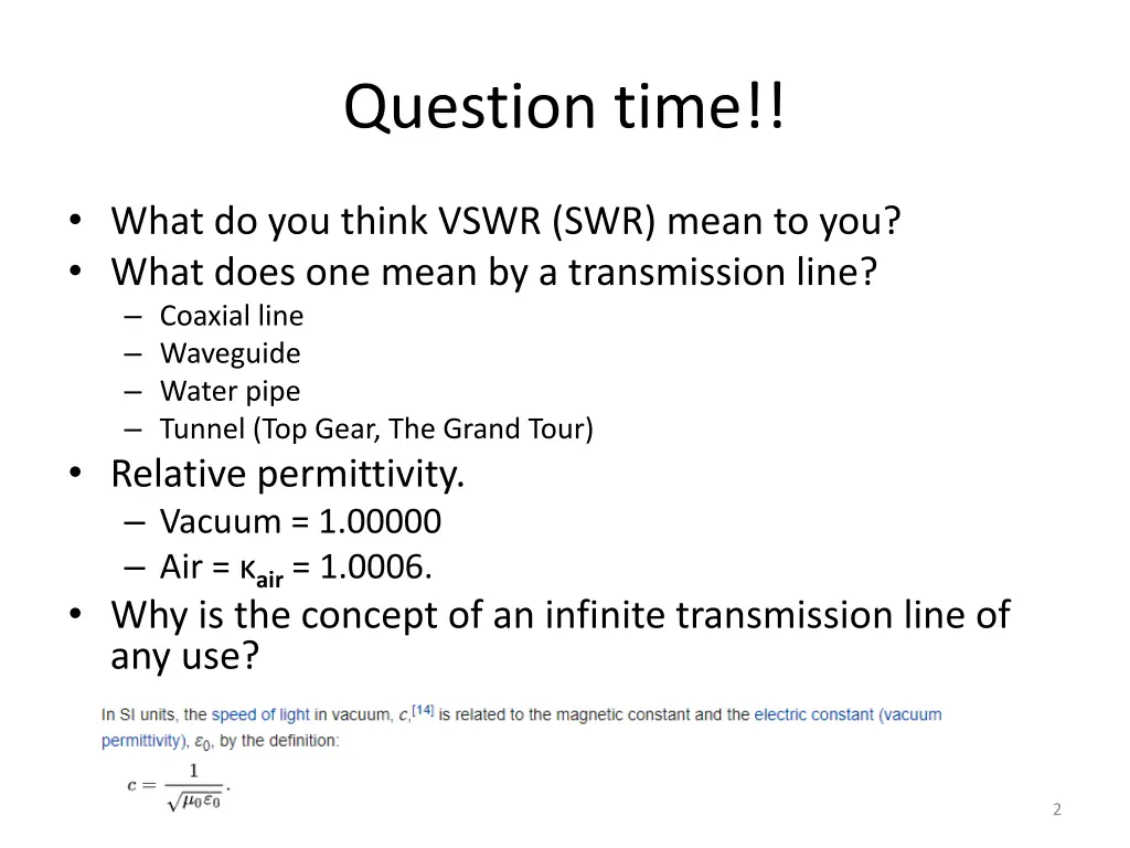 question time