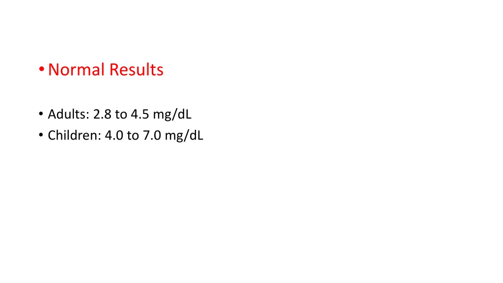 normal results