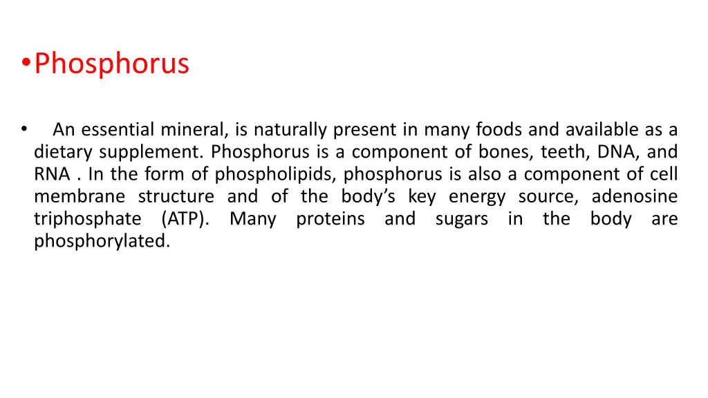phosphorus an essential mineral is naturally