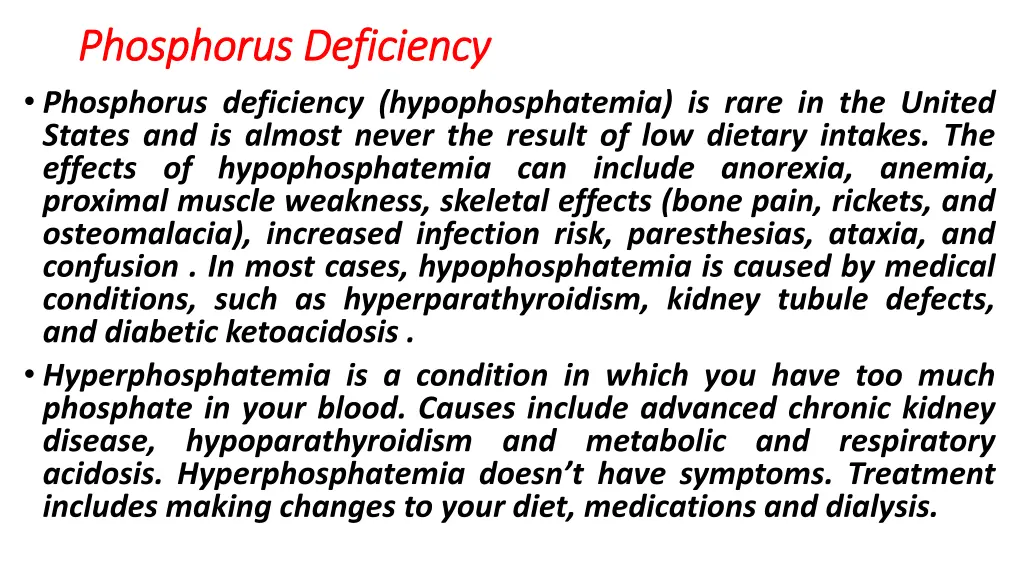 phosphorus deficiency phosphorus deficiency
