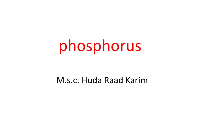 phosphorus