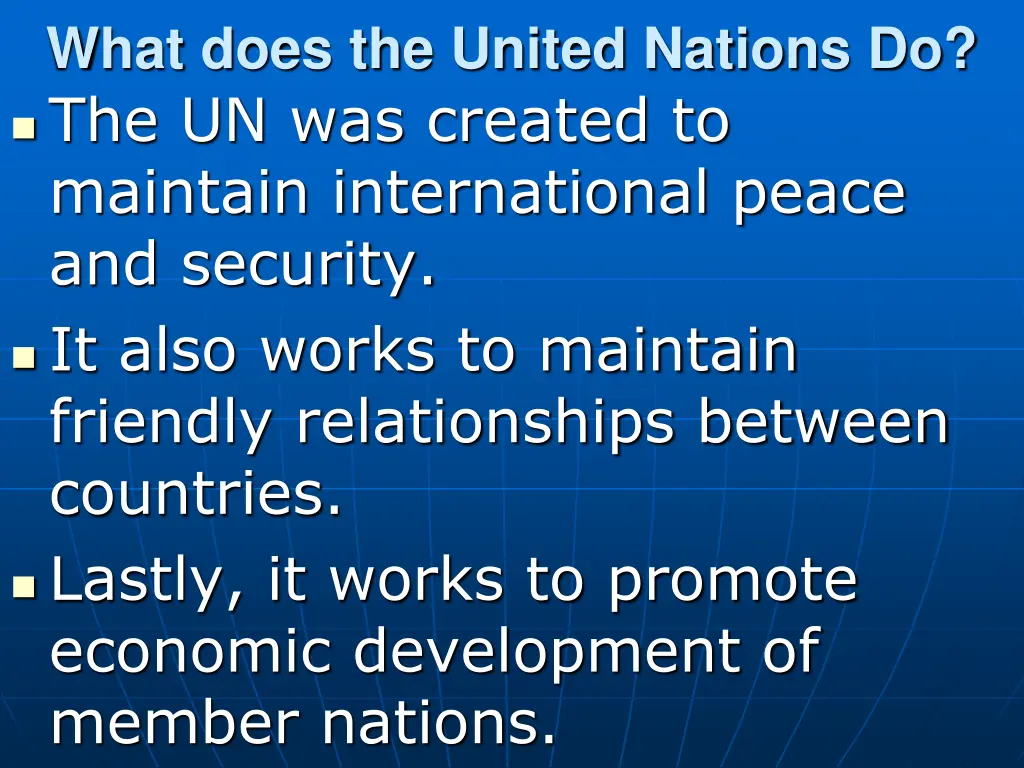 what does the united nations