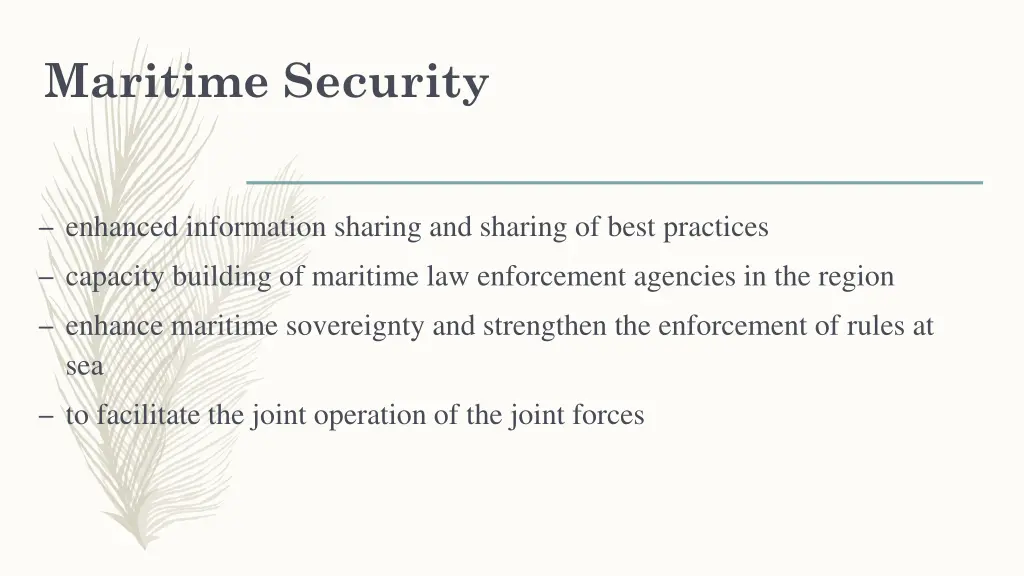 maritime security