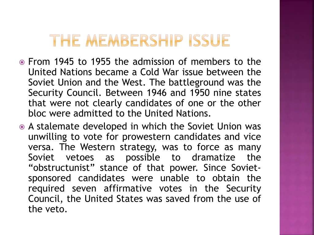 the membership issue 2