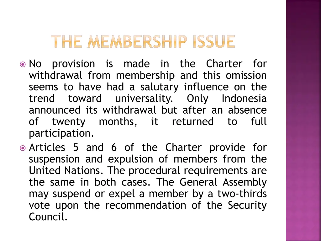 the membership issue 6