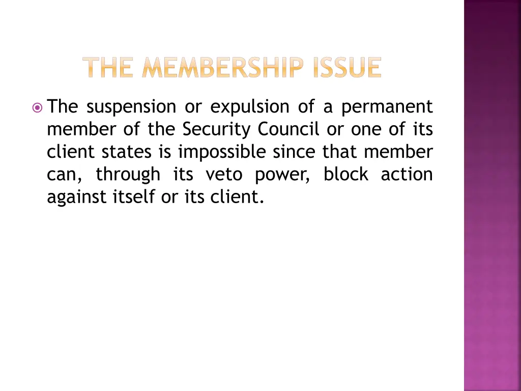 the membership issue 7