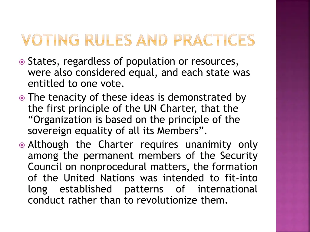 voting rules and practices 1