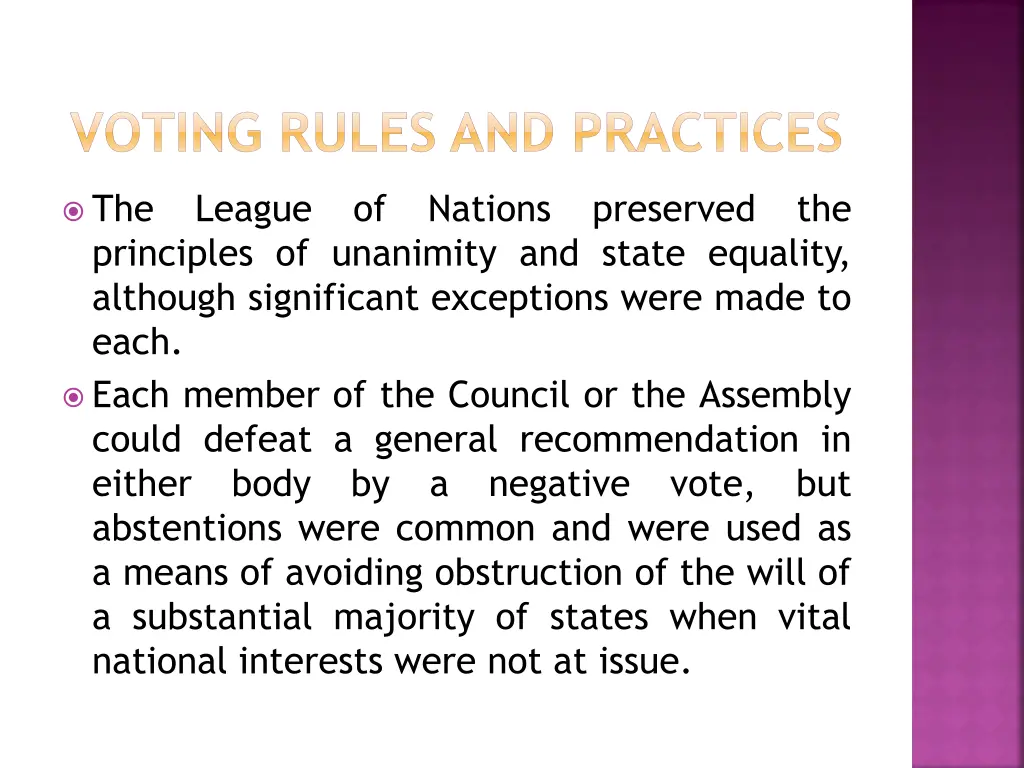 voting rules and practices 2