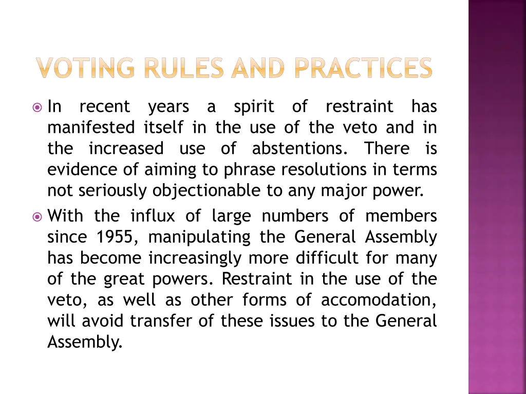voting rules and practices 8