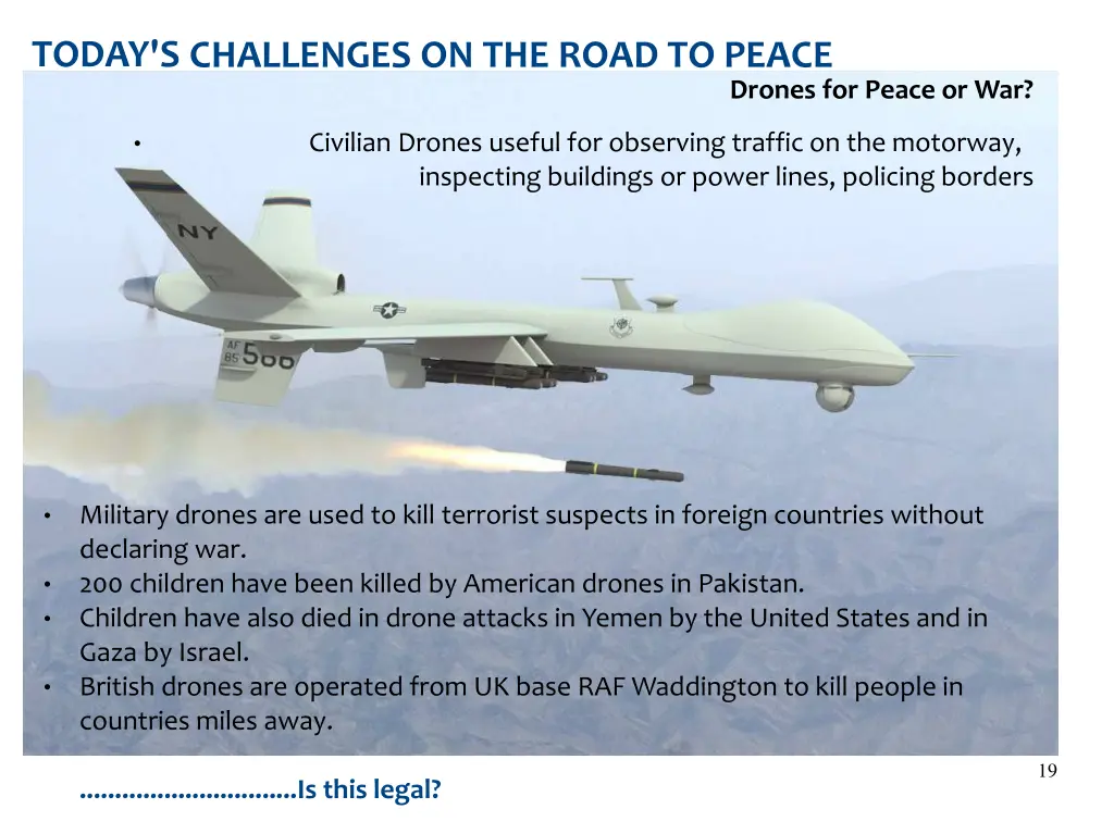 today s challenges on the road to peace 2