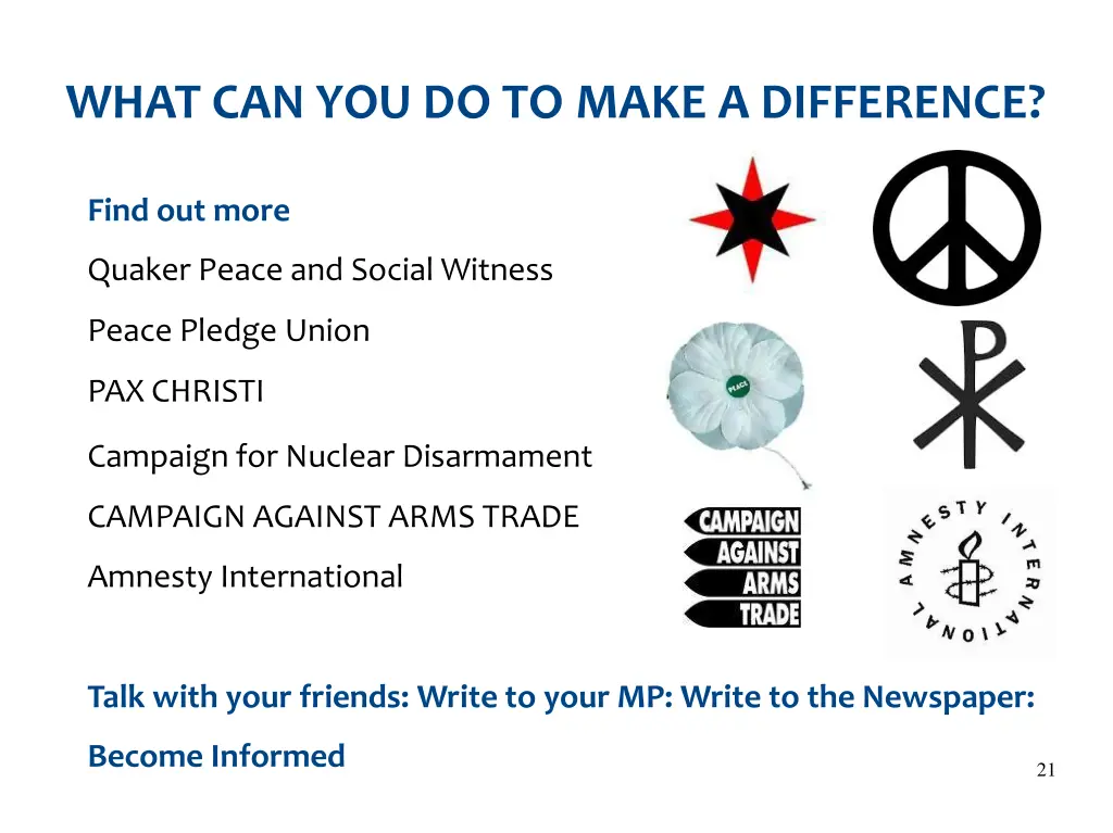 what can you do to make a difference