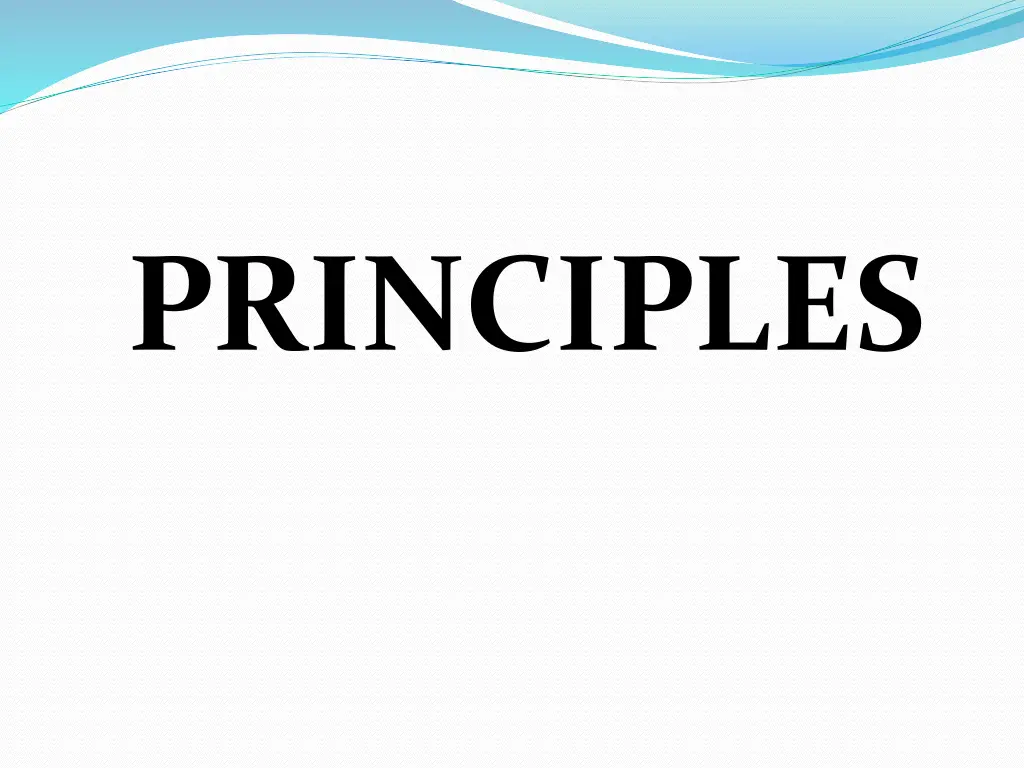 principles