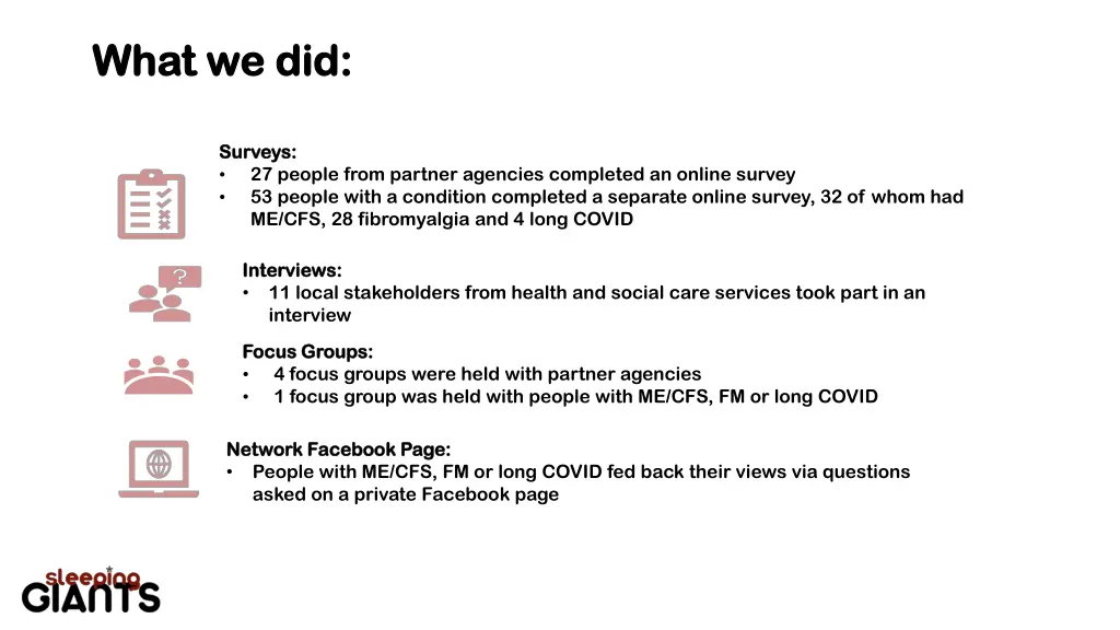 what we did what we did