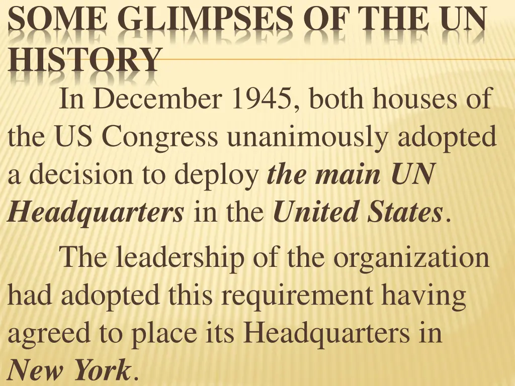 some glimpses of the un history in december 1945