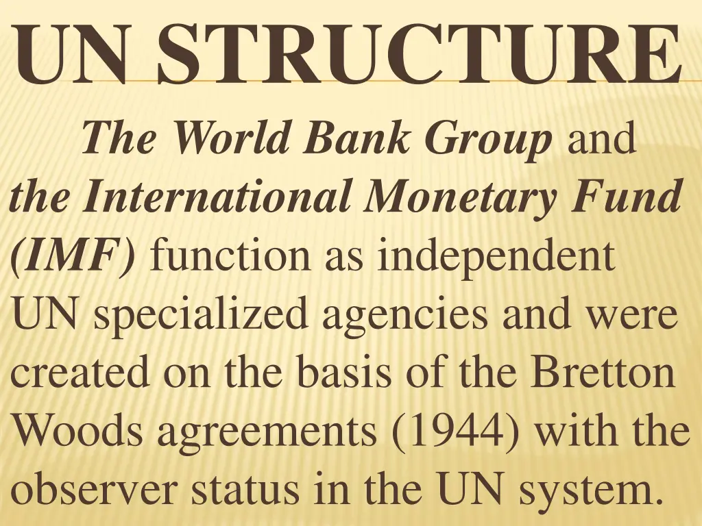 un structure the world bank group