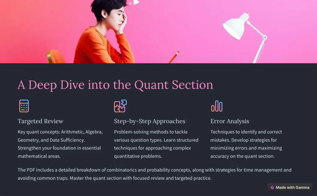 a deep dive into the quant section