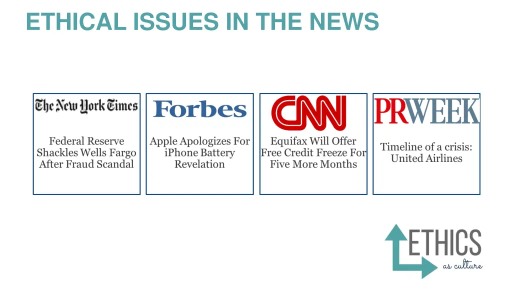 ethical issues in the news