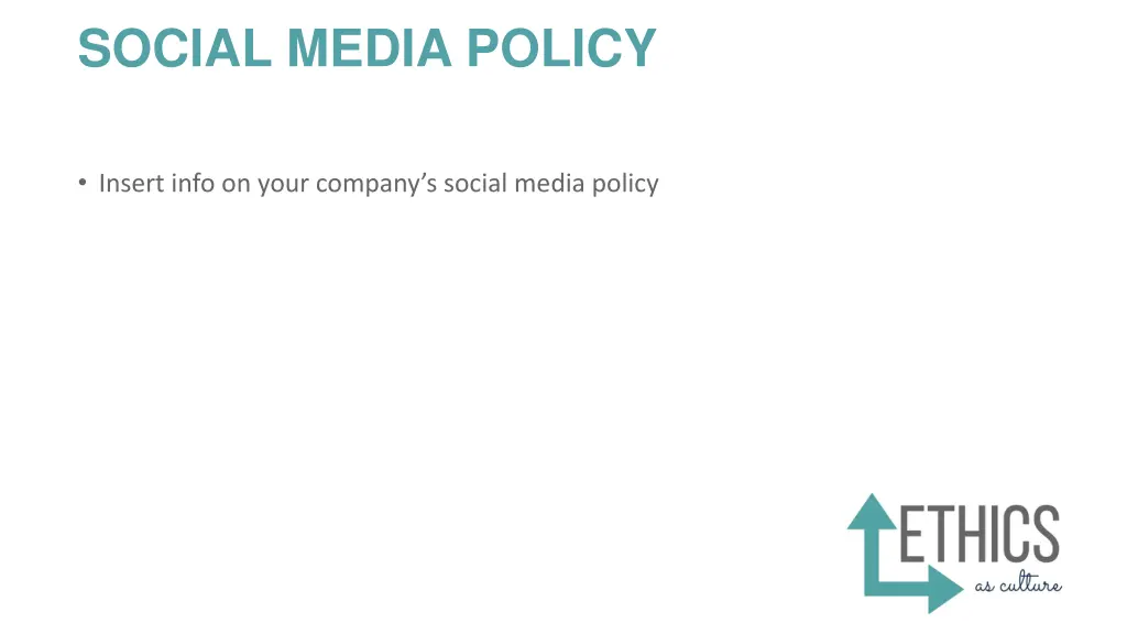 social media policy
