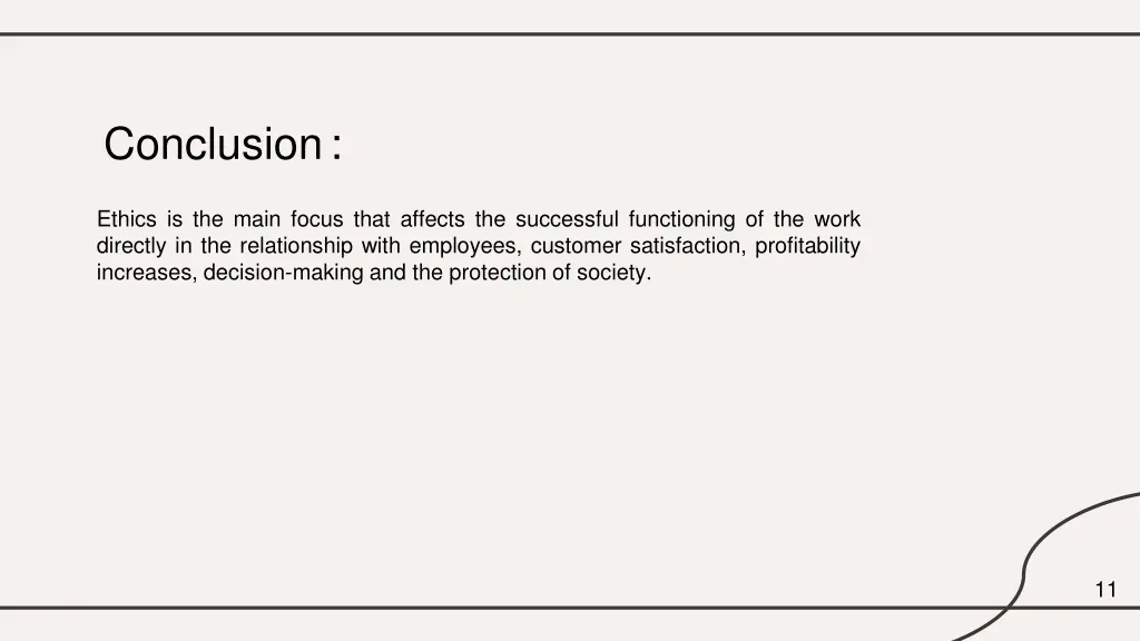 conclusion