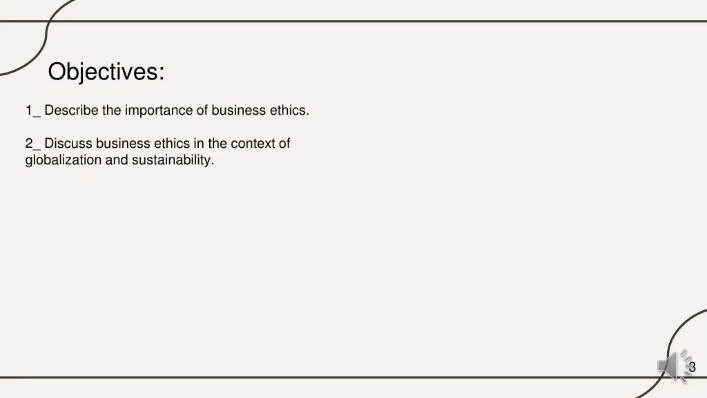 objectives