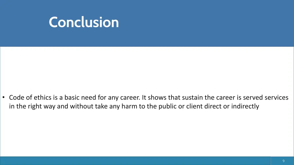 conclusion