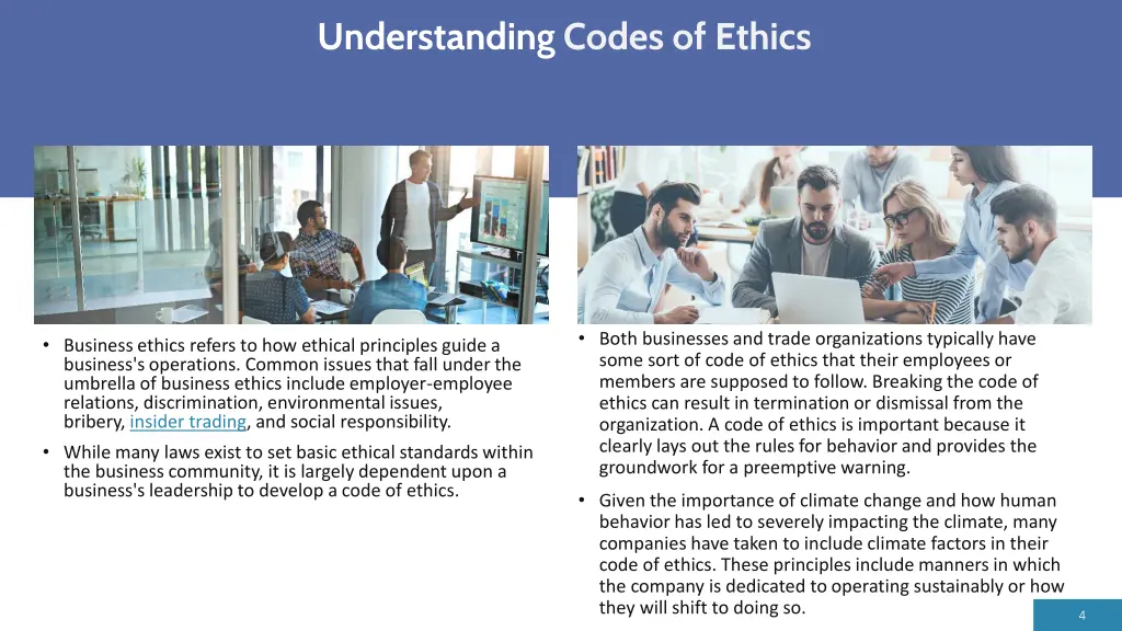 understanding codes of ethics