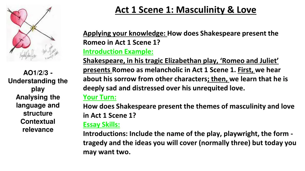 act 1 scene 1 masculinity love 4
