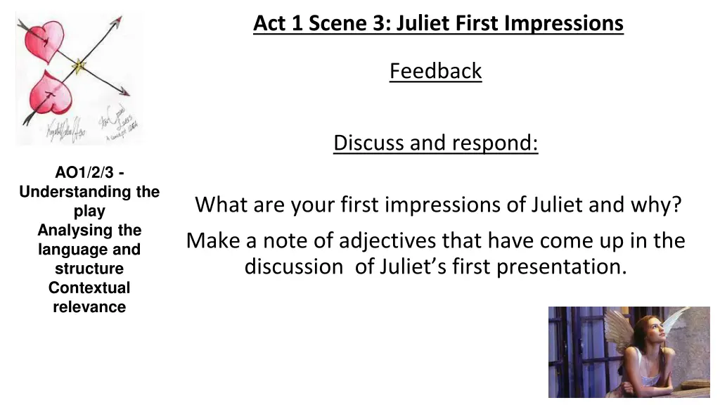 act 1 scene 3 juliet first impressions