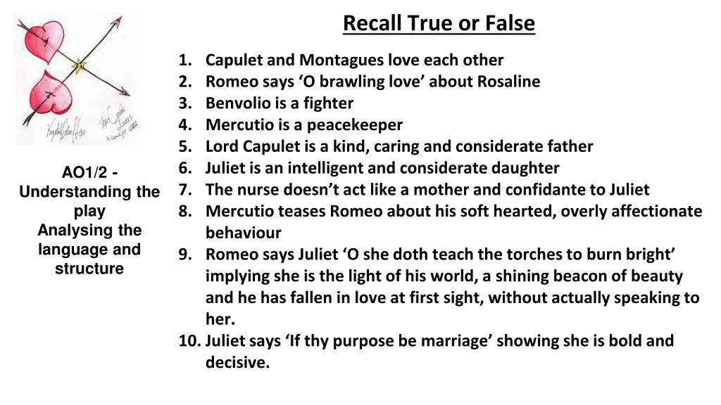 recall true or false