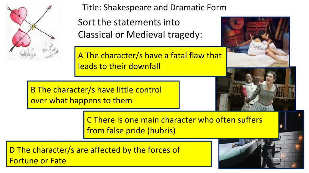title shakespeare and dramatic form sort