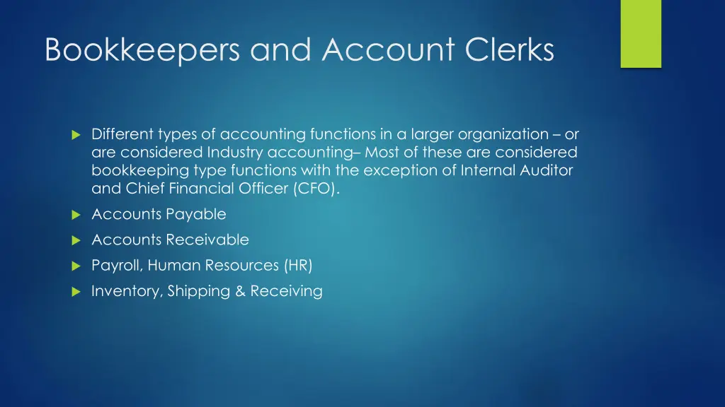 bookkeepers and account clerks