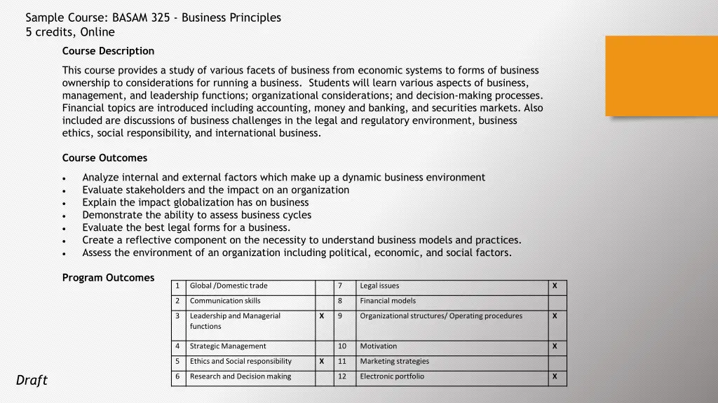 sample course basam 325 business principles