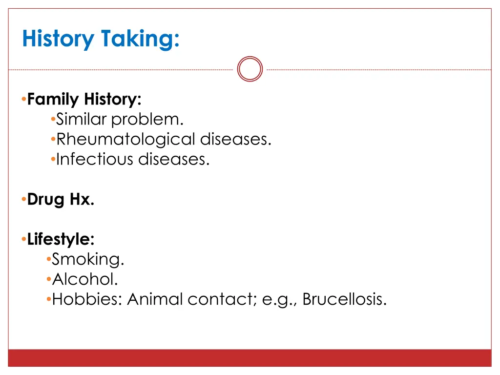 history taking 8