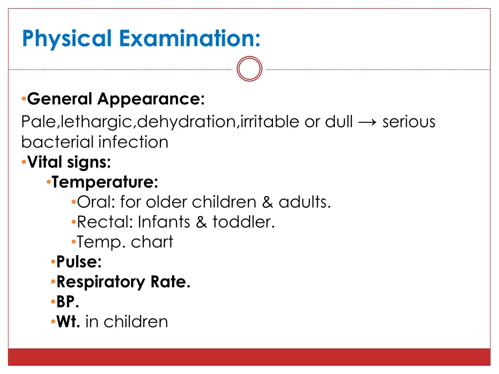 physical examination