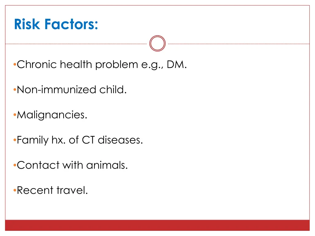 risk factors 1