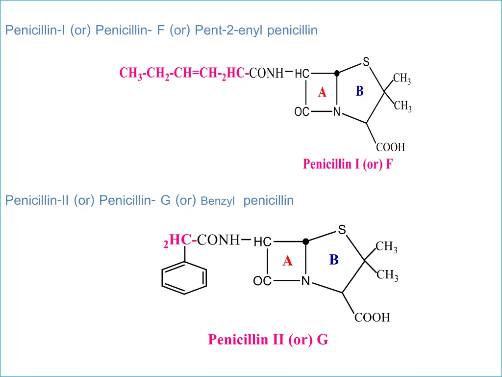 penicillin i or penicillin f or pent 2 enyl