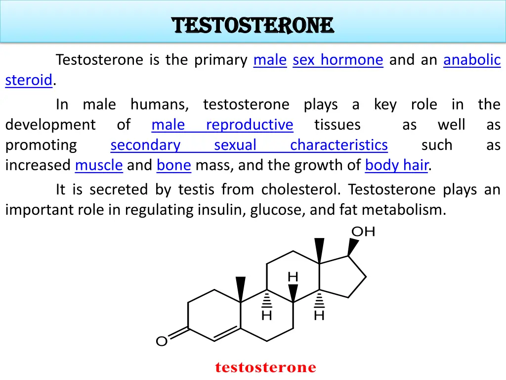 testosterone testosterone